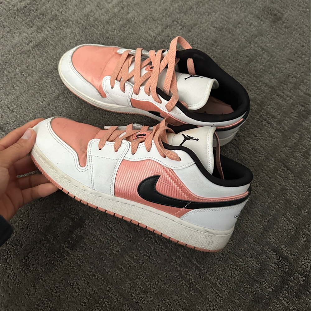 Jordan Women's Sneakers - White, Pink, and Black